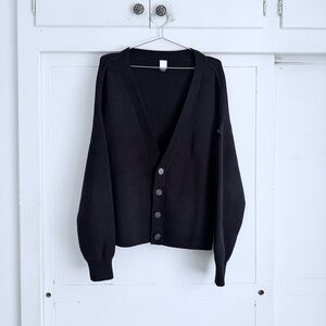 ALO Yoga Black Cardigan Sweater